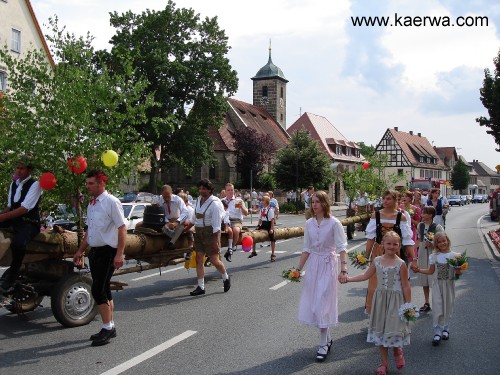 Krwa 2006: Rausdou und aafstelln vom Krwabamm