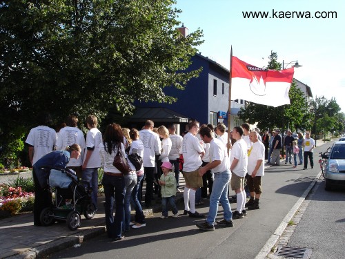 Krwa 2007 Platzkonzert vorm Rathaus und Bieranstich